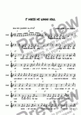 page one of The three little Rock & Roll Pigs: Song Seven - It Makes Me Wanna Howl