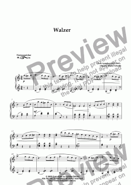 page one of Walzer (Waltz) in C major (Fr. Spindler)