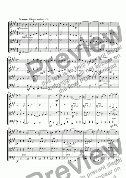 page one of String Quartet No. 2 (2nd mvt)