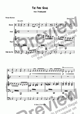page one of The Park Song