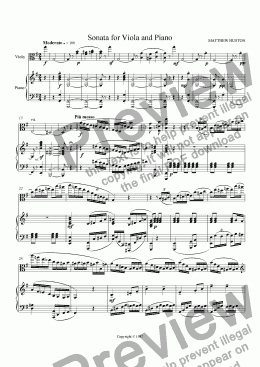 page one of Viola Sonata in E minor (1st mvt)