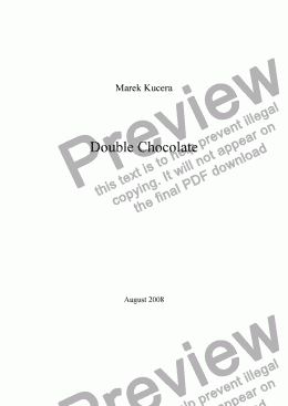 page one of Double Chocolate