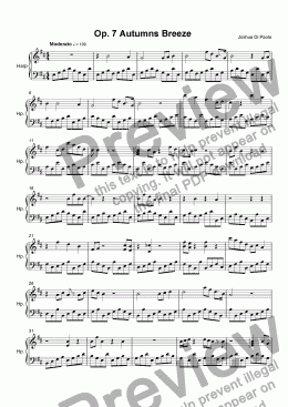 page one of Op. 7 Autumns Breeze