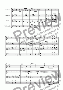 page one of piece for Strings