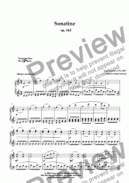 page one of Sonatine C-major, op.163 (C. Czerny)