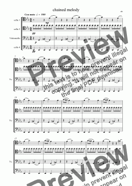 page one of chained melody