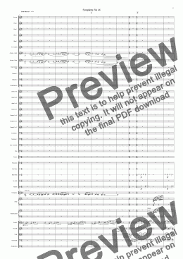 page one of Symphony No 46 A Dorset Symphony 1st movt