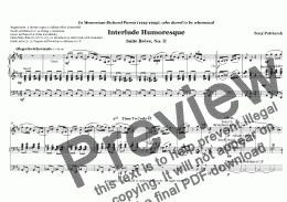 page one of Suite Breve II - Interlude Humoresque