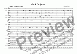 page one of Rock In Space from "Planet Suite"  (Studio Orchestra, Pop Rock)