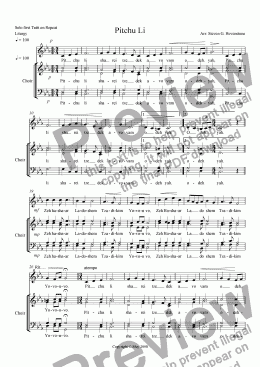page one of Pitchu Li Choral