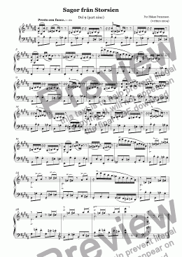 page one of Storsien Tales (part nine) Piano
