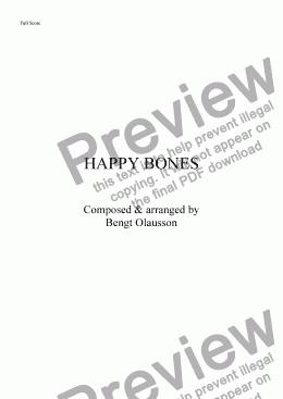 page one of Happy Bones