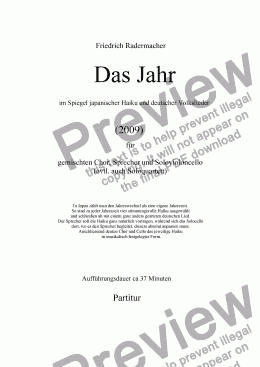 page one of Das Jahr