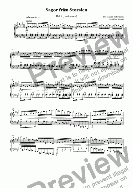 page one of Storsien Tales (part seven) Piano