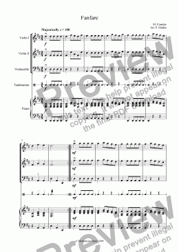 page one of Fanfare - Corrette