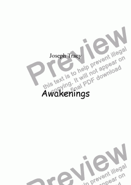 page one of Awakenings