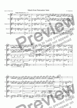 page one of Tchaikovsky - Nutcracker - March