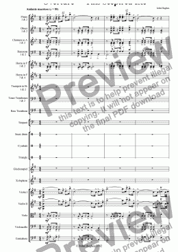 page one of Overture - "This Sceptred Isle"