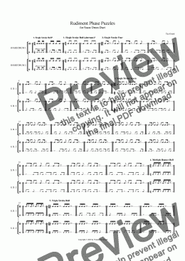 page one of Rudiment Phase Puzzles