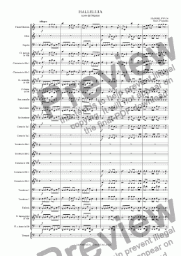 page one of Hallelujah Chorus  from "Messiah"