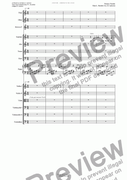 page one of O Sacred Head - Full Score