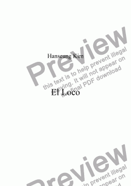 page one of El Loco