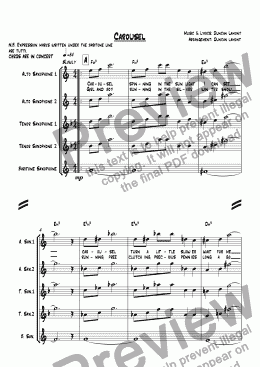 page one of Carousel (quintet)