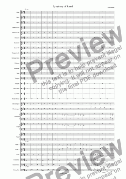 page one of Symphony of Sound