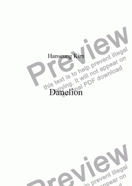 page one of Danelion