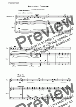 page one of Harmonious Dedications Trumpet / Cornet / Flugelhorn Solo