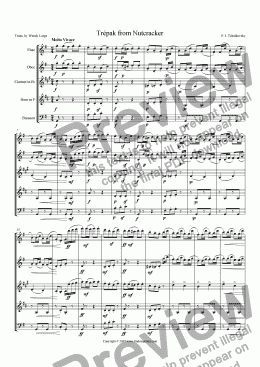 page one of Tchaikovsky - Nutcracker - Trepak