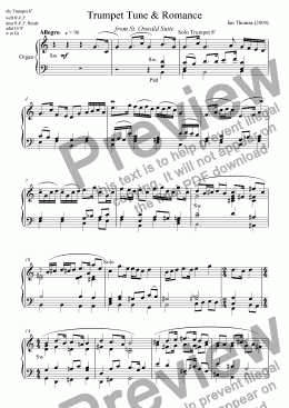 page one of Trumpet Tune & Romance