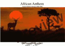 page one of African Anthem Tuba Quartet