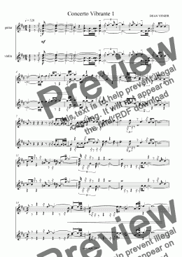 page one of Concerto Vibrante One - conductor's score