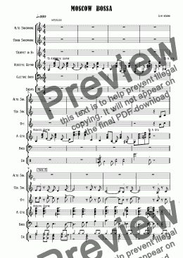 page one of Moscow samba