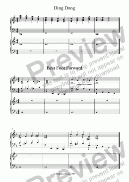 page one of Sight Reading Duets for Pupil and Teacher Book One