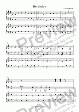 page one of Sight Reading Duets for Pupil and Teacher Book Three - Variations