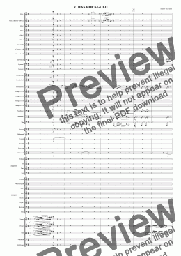 page one of Concerto Revised October 2009 - 5. Das Rockgold