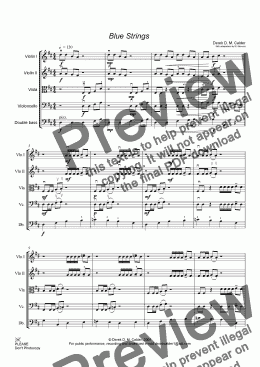 page one of Blue Strings (revised)
