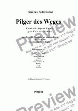 page one of Pilger des Weges