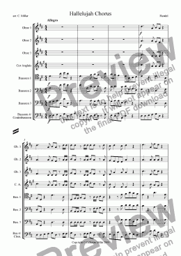 page one of Hallelujah Chorus