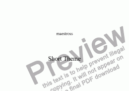 page one of Short Theme (INTRO)