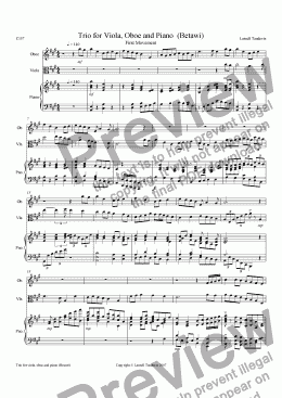 page one of Betawi Trio First Movement