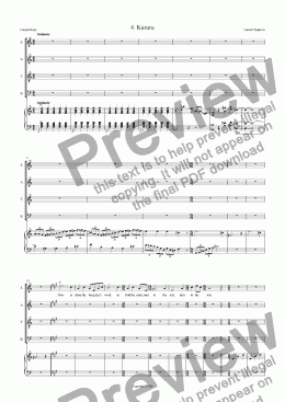 page one of Cantata Buka 04 Kururu