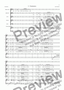 page one of Cantata Buka 11 Nantanamu