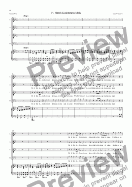 page one of Cantata Buka 14 Hatok Kialitaruru