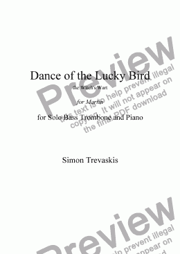 page one of Dance Of The Lucky Bird