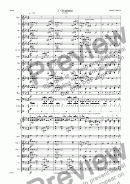 page one of Arjuna (Orchestrated) 01 Overture