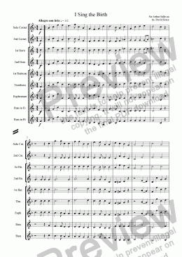 page one of I Sing the Birth [Sullivan]