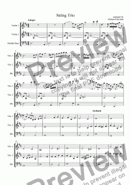 page one of String Trio for Christmas